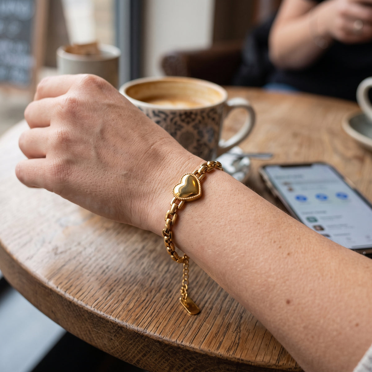 Bracelet Klara, bracelet doré – vue 2