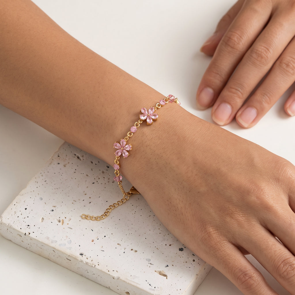 Bracelet Rosa, bracelet doré – vue 4
