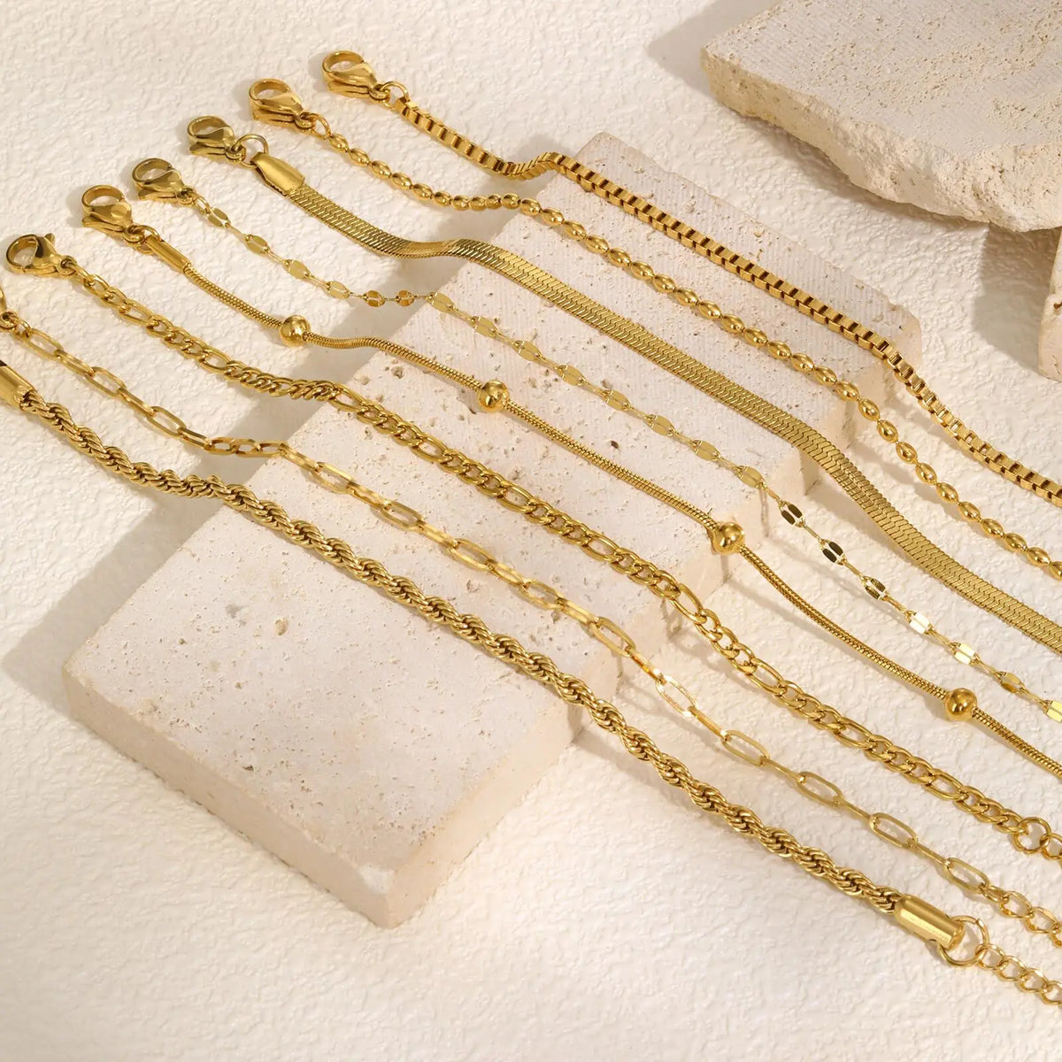 Bracelet Greta, bracelet doré – vue 3