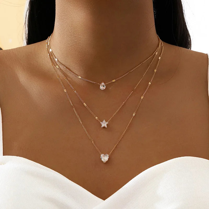 Collier Anni, collier doré