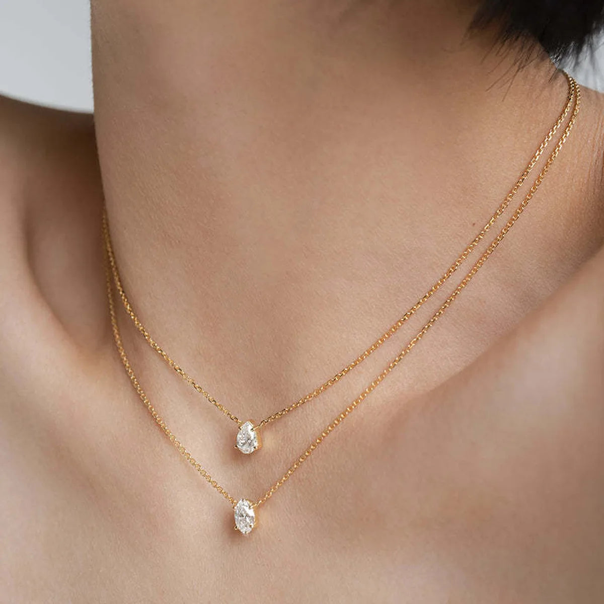 Collier Lena, collier doré
